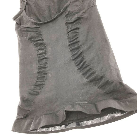 LF Women's Black Sleeveless Ruffle‎ Hem Bodysuit Size XL - Picture 3 of 4